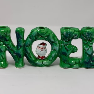 Vintage Holt Howard NOEL Christmas Candle Holder, Holt Howard image 1