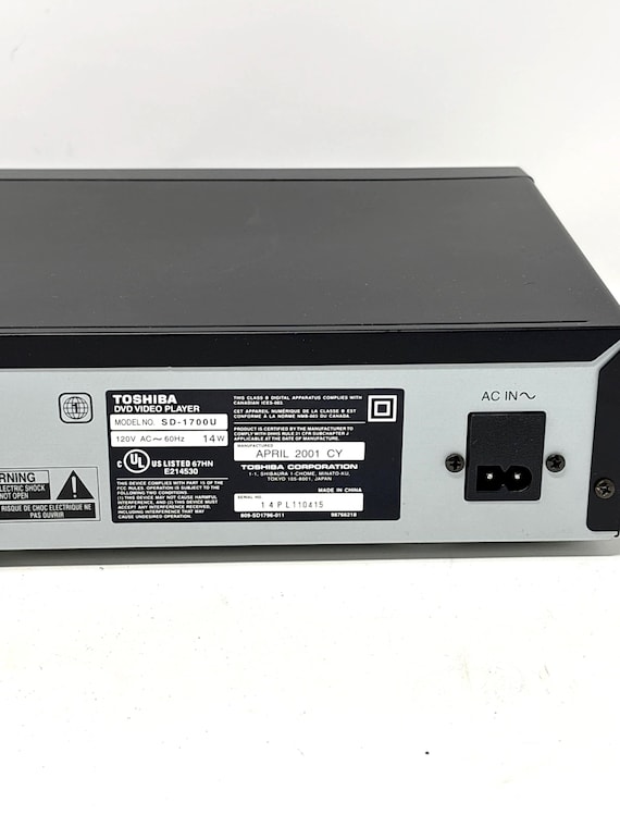 Toshiba SD-1700 DVD Video Disc Player With Remote - Etsy