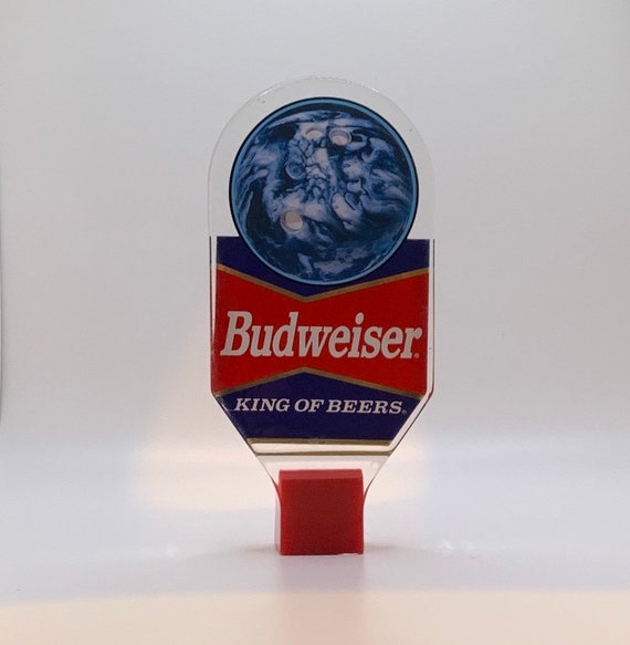 1990's Acrylic Budweiser Bowling Ball Beer Tap Handle Etsy