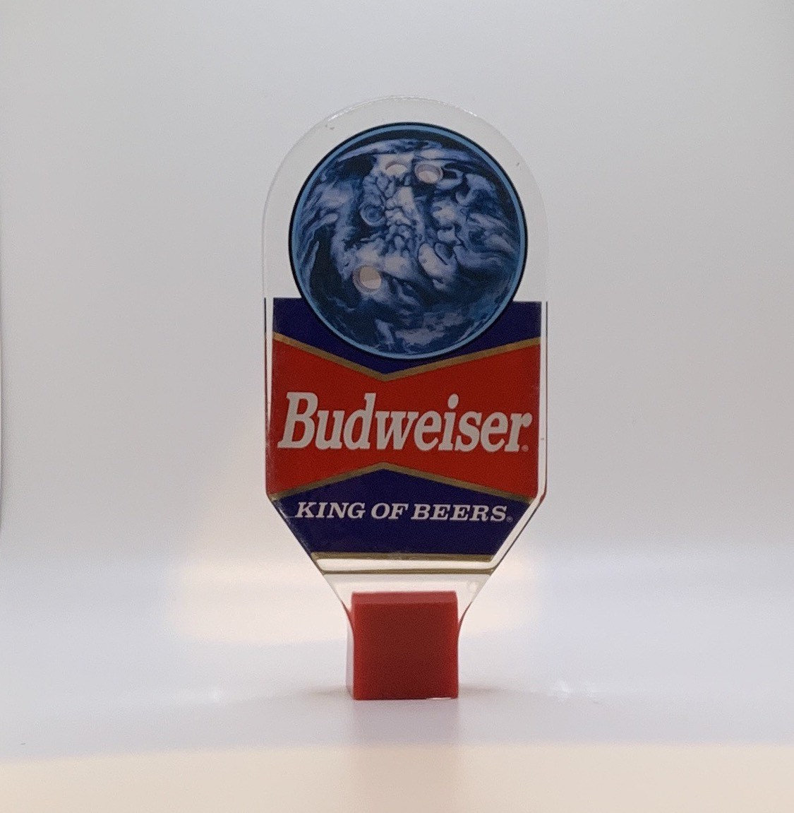 1990's Acrylic Budweiser Bowling Ball Beer Tap Handle Etsy Australia