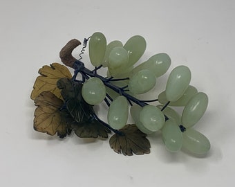 Vintage Green Jade Grape Decor
