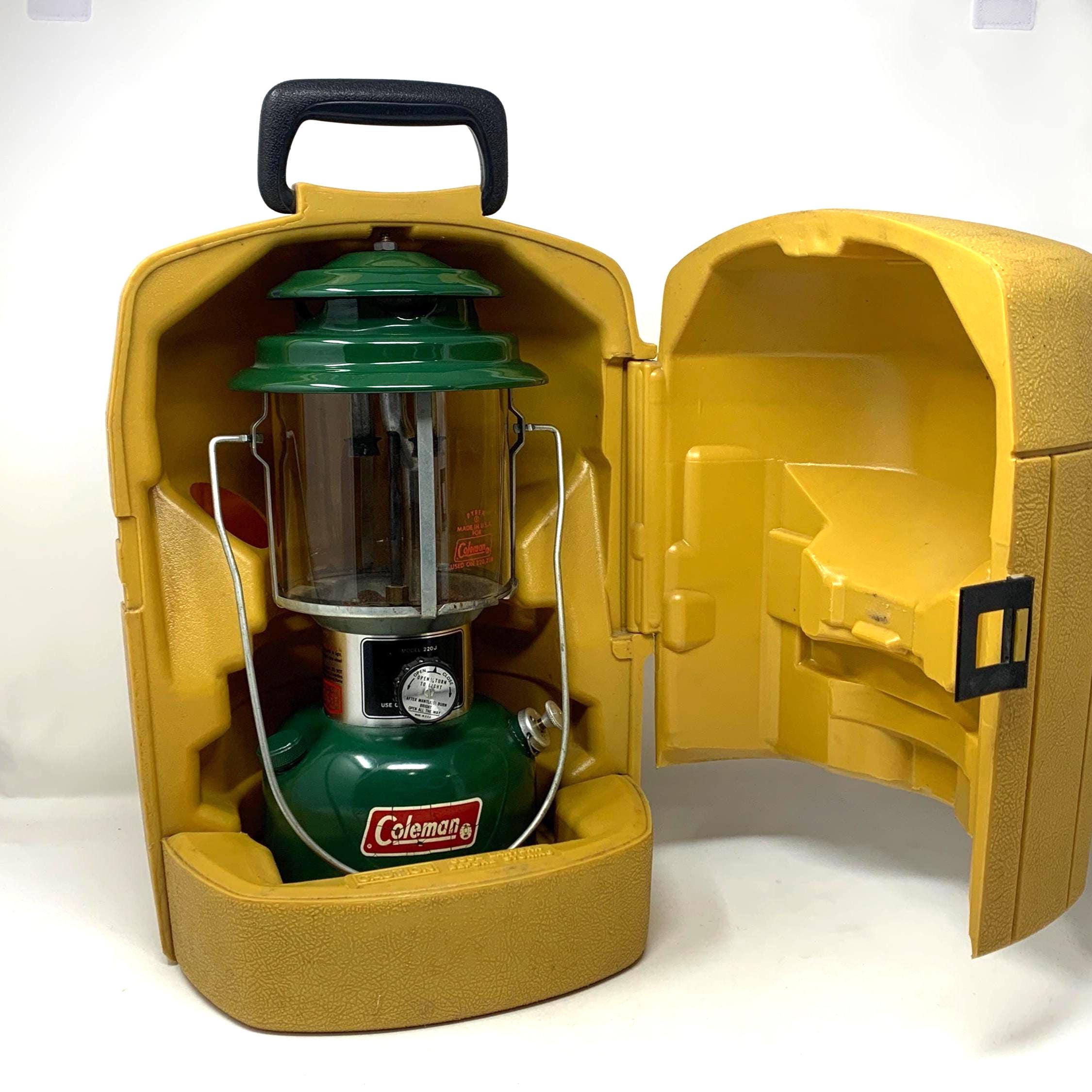 Vintage 1978 Coleman Dual Mantle Lantern 220J With Hard Case - Etsy