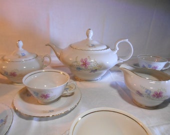 Service à thé Thun Vintage des années 60, ensemble complet de 6 pièces