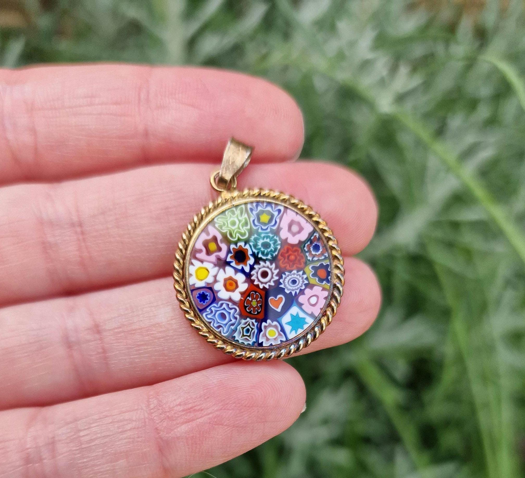 β Venetian glass ベネチアングラス ペンダント ネックレス β 