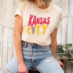 KC Chiefs Shirt, Kansas City Chiefs Tshirt, Kansas City Football Shirt, Retro Kansas City Football Crewneck, KC Chiefs, KC Sunday Foo