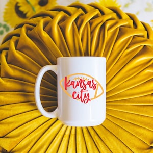 Kansas City 15oz Mug, Chiefs Fan Christmas Gift, KC Chiefs Gift, KC Chiefs Birthday