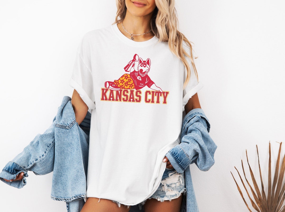 KC Football T-Shirt – Graphic Print Crew Neck Tee