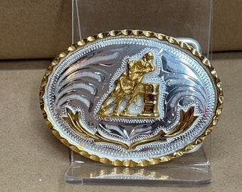 Barrel Racer Belt Buckle - Etsy