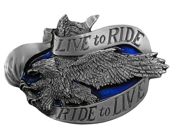 LIVE TO RIDE RIDE TO LIVE  BELT BUCKLE A040602