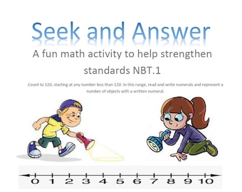 1. Klasse Mathe Aktivität: Zählen bis 120 | Interaktives Lernen | Ziffern Lesen & Schreiben | Lustiges druckbares Arbeitsblatt | Sofort Download
