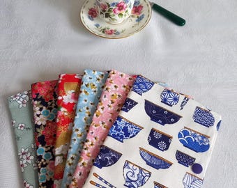 Tea bag, herbal tea, and coffee pouch. Tea bag wallet. Travel pouch, Japanese fabrics. Tea storage pouch case.