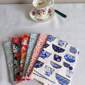 Beutel für Teebeutel, Kräutertee, Kaffee. Teebeutel-Geldbörse. Nomadischer Beutel, japanische Stoffe. Aufbewahrungsbeutel für Tee.