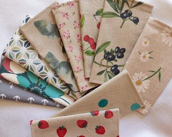 Pochette à serviette de table, toile enduite.