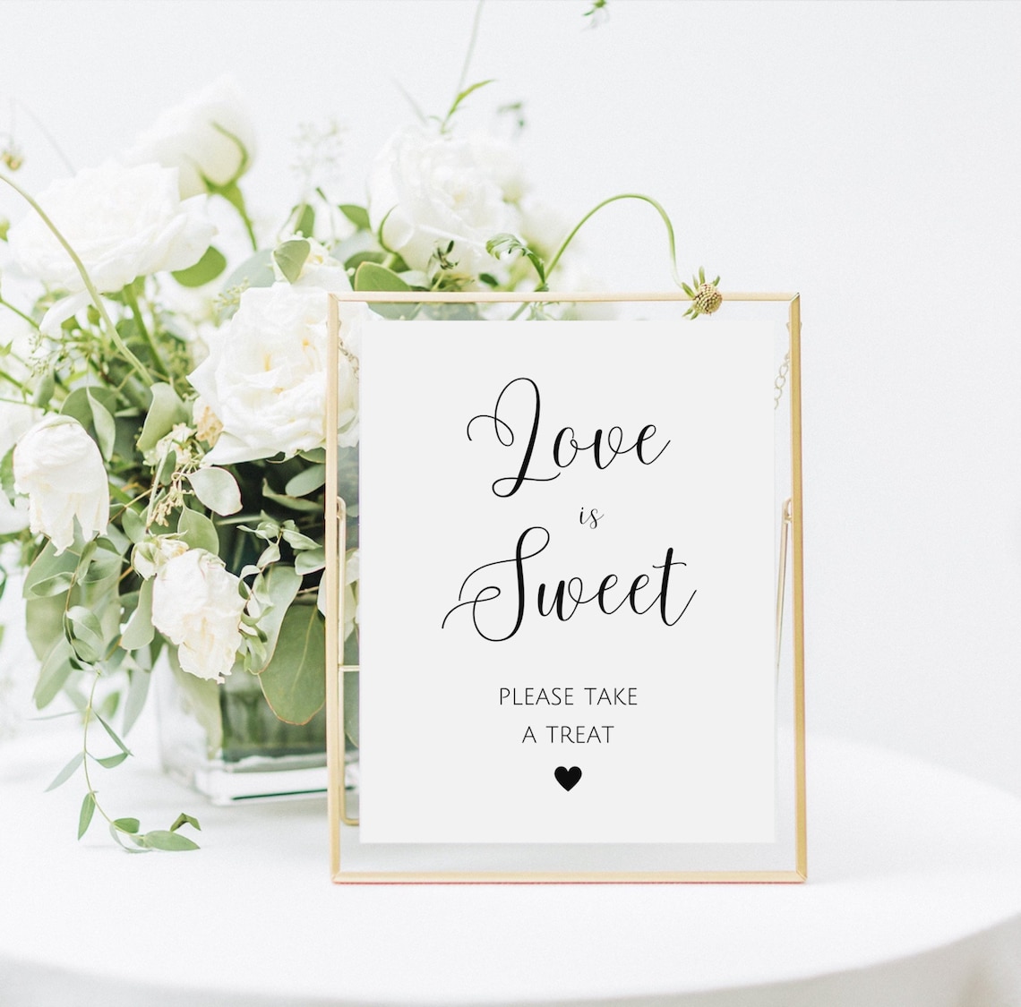 Love is Sweet Please Take A Treat Sign Modern Minimalist - Etsy