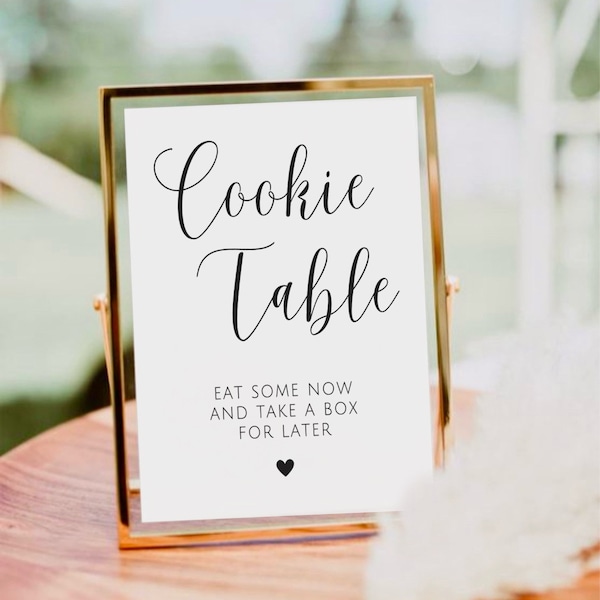 Cookie Table Sign, Eat Some Now And Take A Box For Later, Wedding Dessert Table Sign, Printable Cookie Table Sign, Dessert Bar, Baby Shower