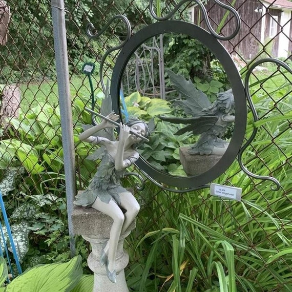 Statue de fée des fleurs assis Art Sculpture Figurines extérieur jardin  ornement ange résine artisanat aménagement paysager décoration de la maison  -  France