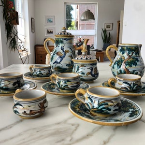 Antique italian sales tea set