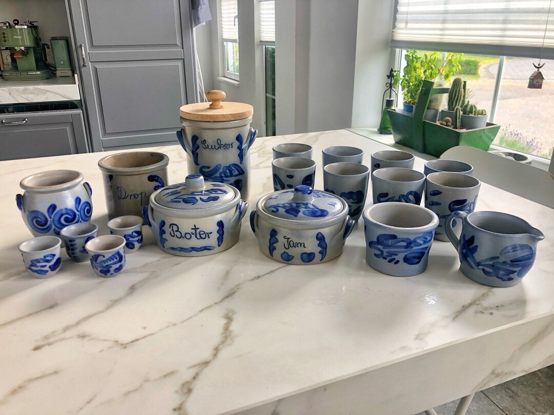 Dutch Tea Set, Campina Melkunie 19 Pieces Etsy