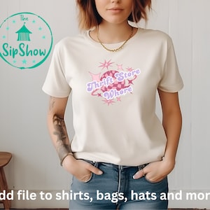 Vintage Thrift Store Enthusiast SVG Design for T-Shirts, Totes & More - Funny Retro Secondhand Shopping