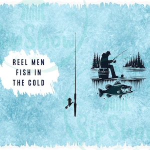 Rugged Ice Fishermans, Anglers, Fishing, Winter Outdoor Sport sublimation tumbler wrap