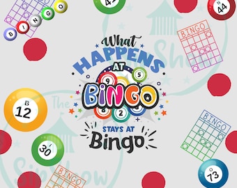 Emballage pour sublimation pour gobelet Bingo Night, 20 oz (téléchargement numérique)