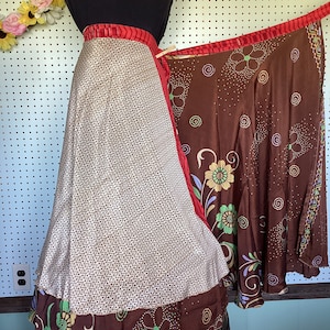 Sari wrap skirt regular ankle