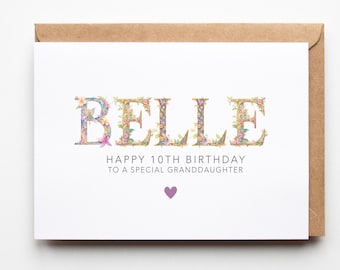 Personalised 10th Birthday | Happy 10th Birthday Card | 10 Today | Happy  Birthday | Just for You |