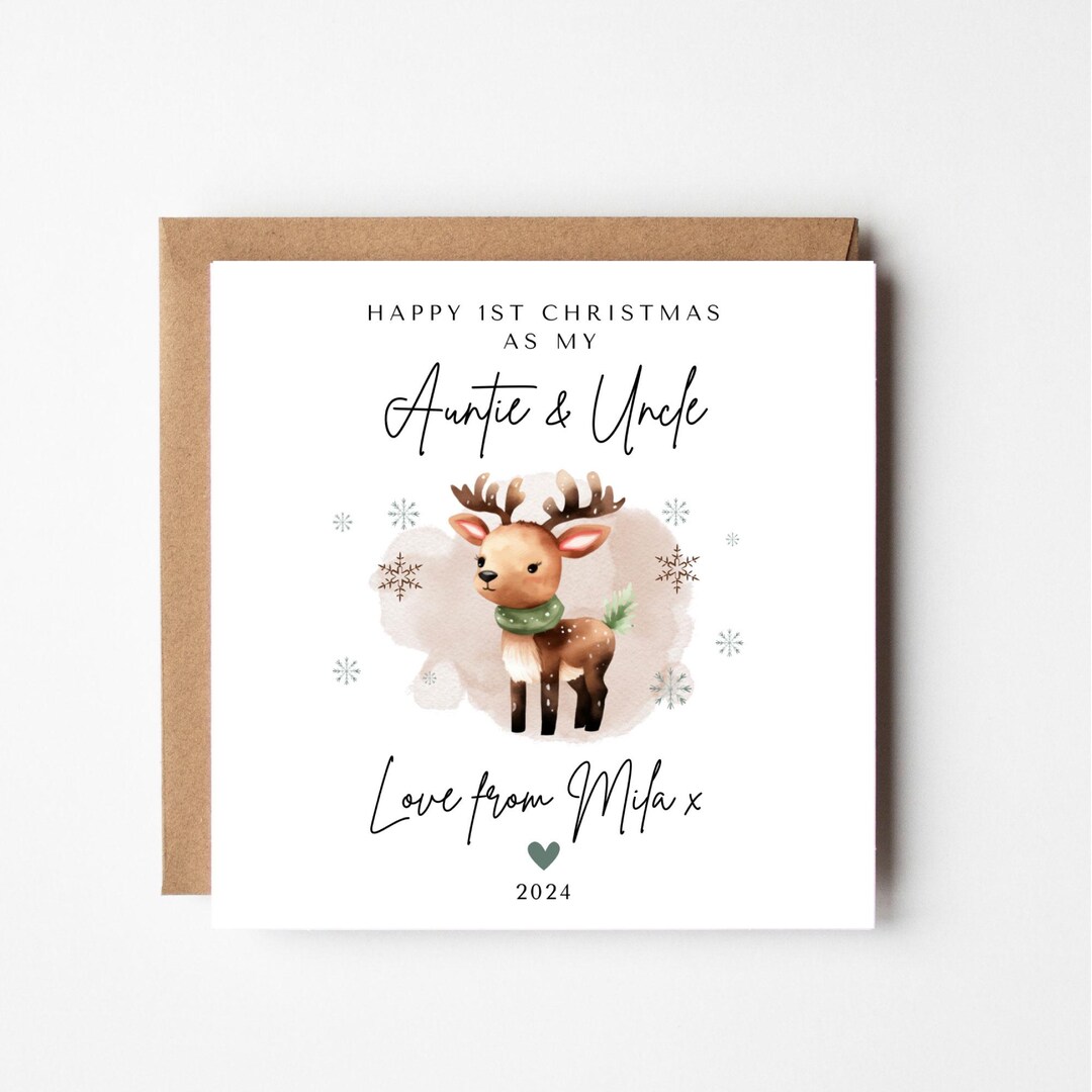 First Christmas as Auntie and Uncle, First Christmas Aunt and Uncle, as ...