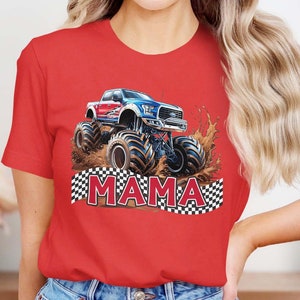 Monster Truck Mama Shirt, Pregnant Mom Shirt, Monster Truck Shirt, Boy Birthday Party Shirt, New Mom Shirt, Baby Shower Gift