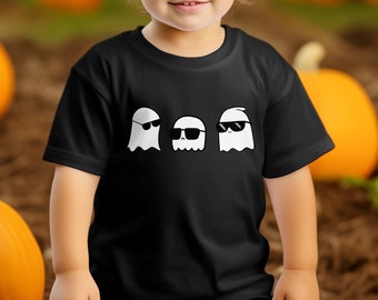 Halloween Ghosts Toddler Shirt, Kids Halloween Ghost Graphic Tee, Spooky & Fun Gift for Kids, Spooky Season Shirt, Gift For Halloween