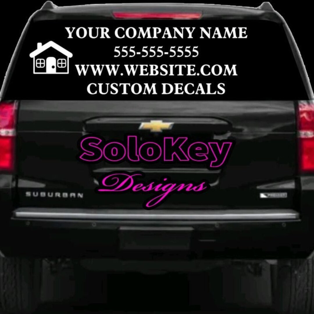 Custom Business Decal Car Business Decal Car Decal Business Etsy