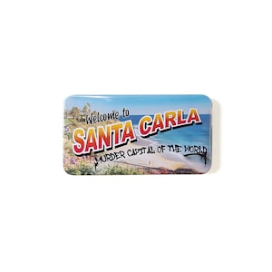 Aimant Santa Carla - Vampire - Carte postale - Années 80 - Cuisine - Déco de bureau