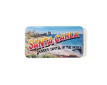 Santa Carla Magnet - Vampire - Postcard - 80's - Kitchen - Office Decor