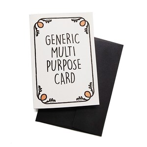Carte polyvalente générique - Carte de voeux vierge