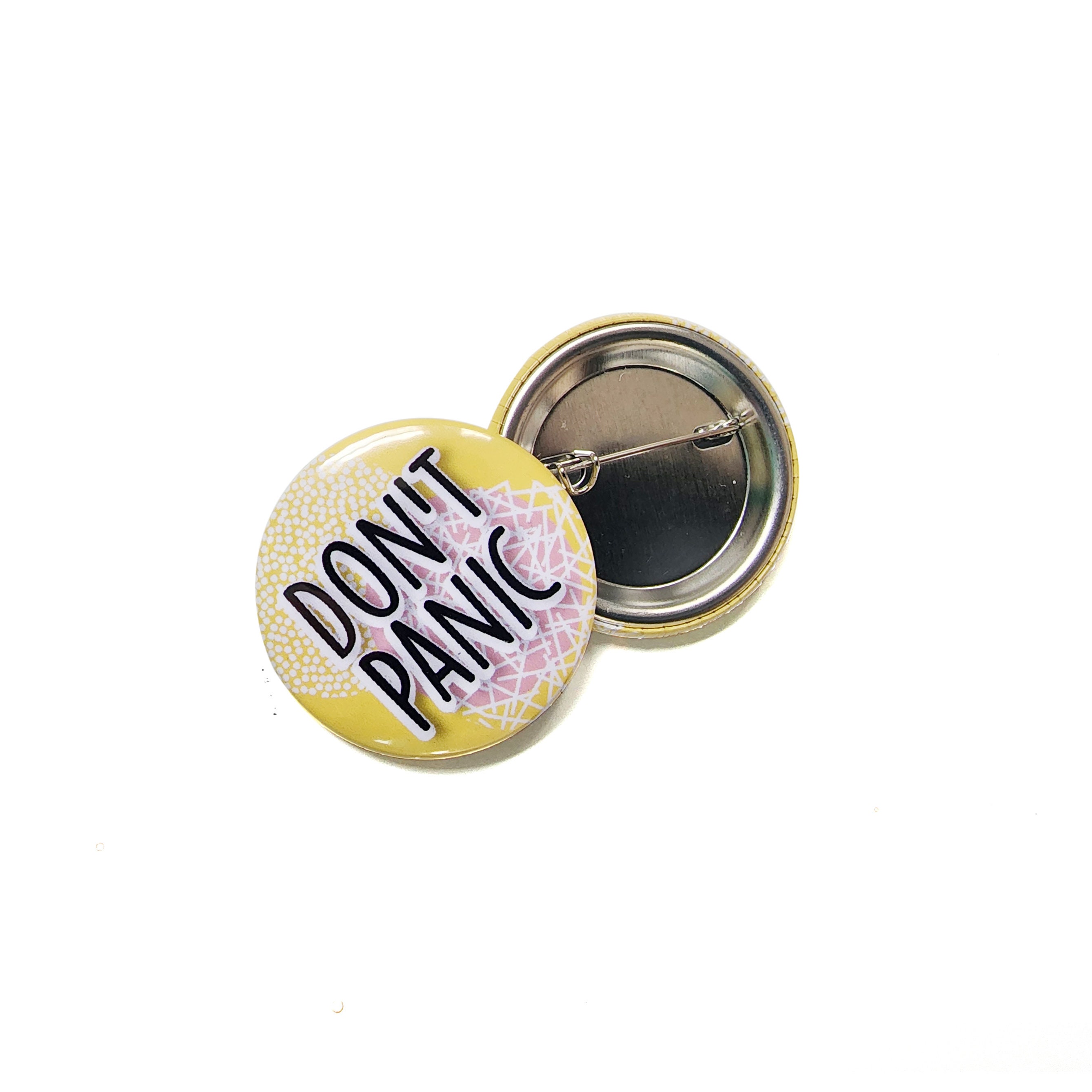 HHGTTG Inspired Button: Don't Panic & Know Where Your Towel Is