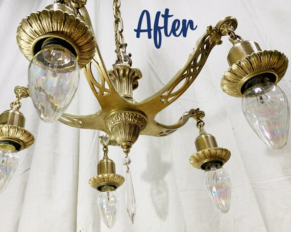 Antique Lighting Repair BEFORE / AFTER LIGHTING REPAIR GALLERY | The