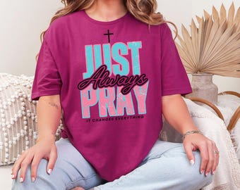 Just Bid-sublimatieontwerp, christelijk png-sublimatieontwerp, gebeds-png, christelijk geloof png, digitale download