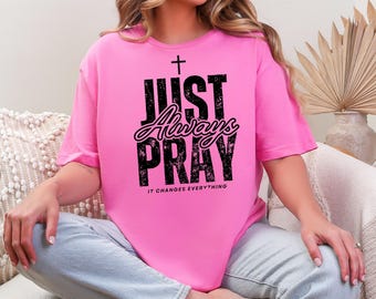 Just Bid-sublimatieontwerp, christelijk png-sublimatieontwerp, gebeds-png, christelijk geloof png, digitale download