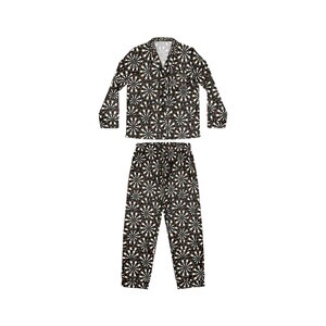 Chic Dart lovers Womens Satin Pajamas, Luxurious Sleepwear Set, Perfect for Relaxation, Gift for Her, Date Night, Cozy Nights