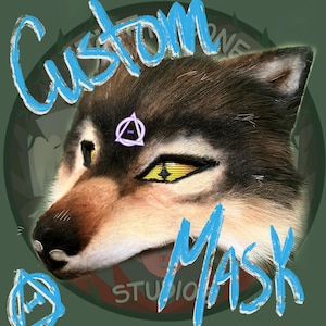 Custom Canine Therian Mask Commission Slot (7/10)--- Wolf Mask, Therian Mask, Custom Therian Gear