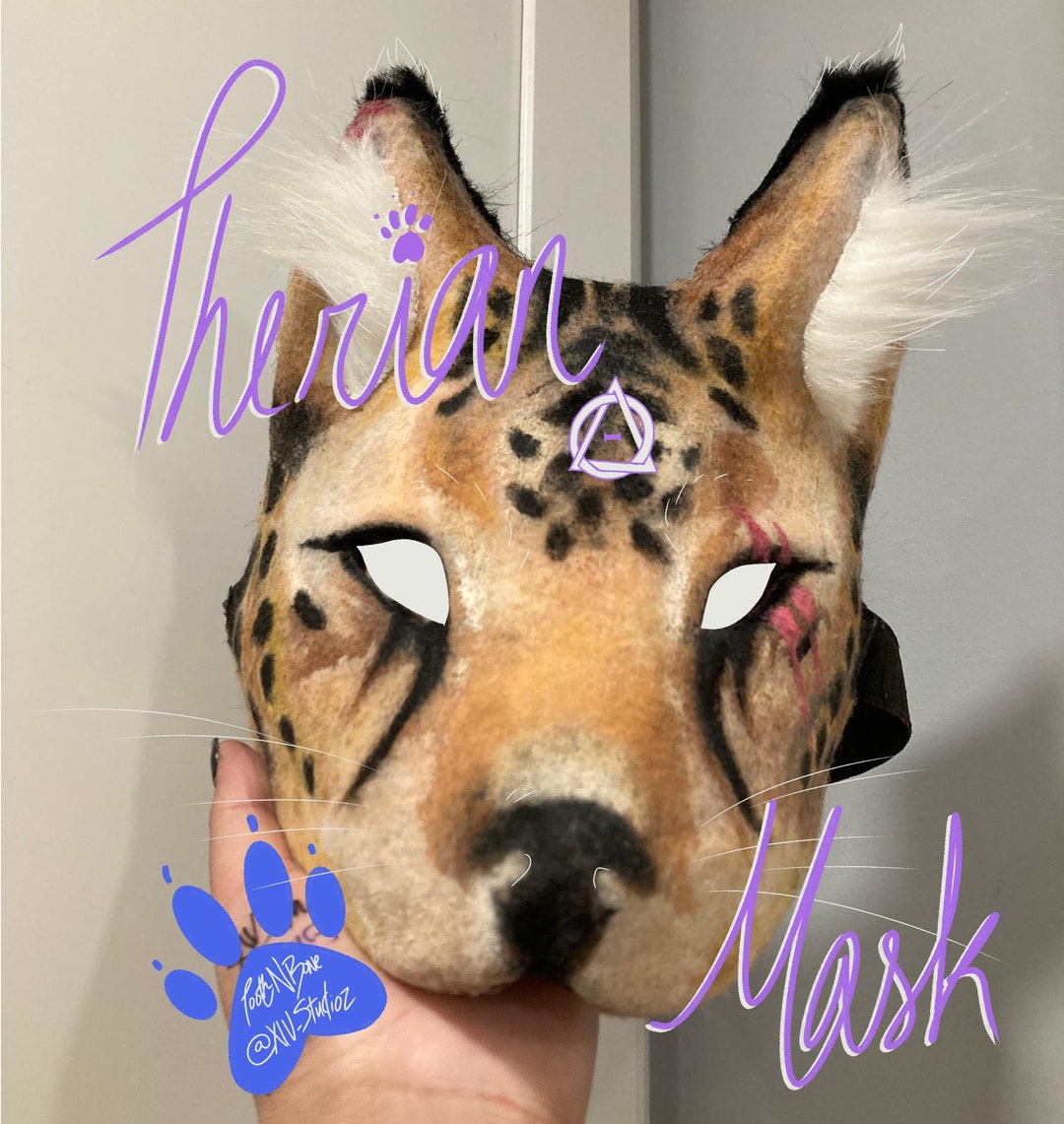 ON HOLD UNTIL Dec 10 Serval Therian Mask Premade Cat Therian - Etsy