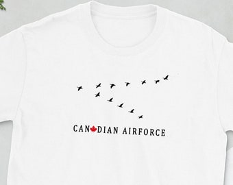 カナダ空軍シャツ、カナダガチョウ T シャツ、カナダグース シャツ、面白いカナダ シャツ、空軍シャツ、カナダ ミーム シャツ