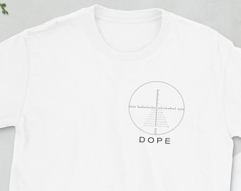 Sniper Dope T-Shirt, Crosshairs Shirt, Long Range Shooting Shirt, Precision Rifle Shirt