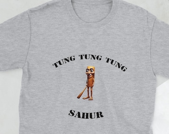 Tung Sahur-tröja, Brainrot-tröja, rolig meme-tröja, Tiktok-tröja, Tung Tung Tung Sahur