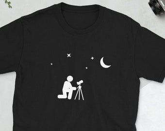 Astrophotography T-Shirt, photography shirt, night sky shirt, stars and moon, photography tshirt
