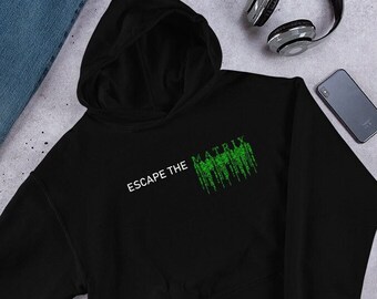 Escape The Matrix-hoodie, hoodie Red Pill, Conspiracy-hoodie