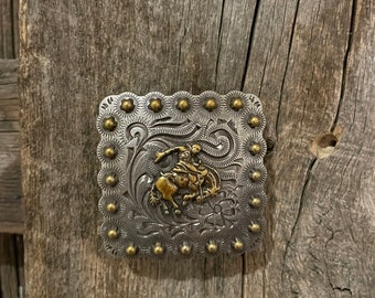 Square Bucking Horse Magnet