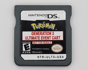 Pokemon Event Nintendo DS/GBA Distribution - *Ultimate Gen 3 Event Cartridge* (Eon Ticket, Old Sea Map, Aurora Ticket, Mystic Ticket)