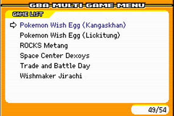 Pokemon GEN3 Mystery Mew Distribution Save Game Download