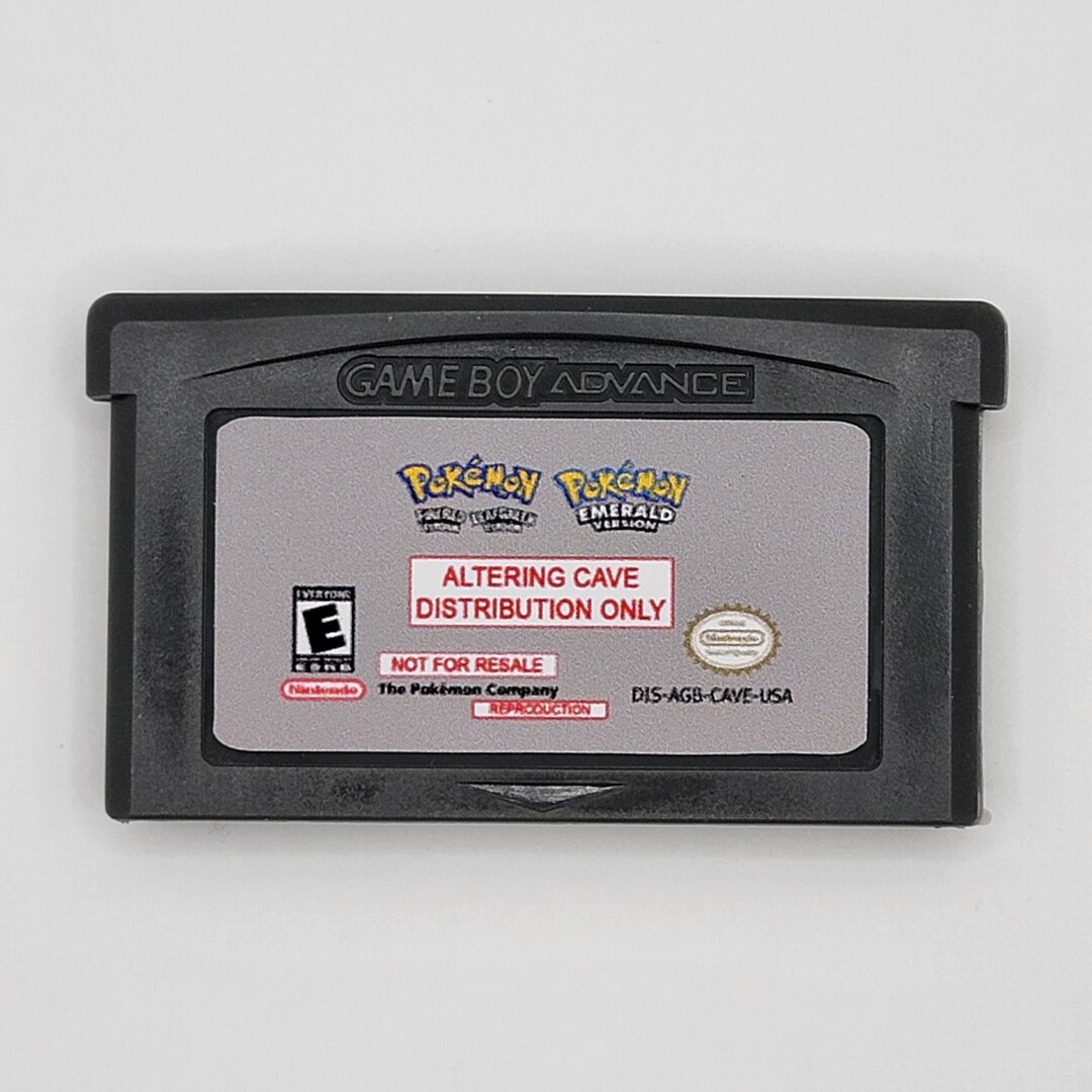 Pokemon Event altering Cave Distribution GBA Cart Emerald/leafgreen